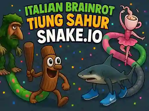 Spel Italian Brainrot Tung Sahur Snake.io på nätet