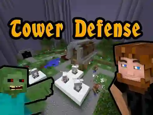 Spel Minecraft Tower Defense på nätet