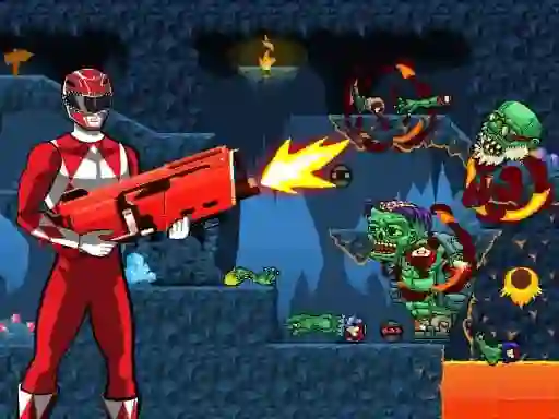 Spel Power Rangers shoot Zombie på nätet
