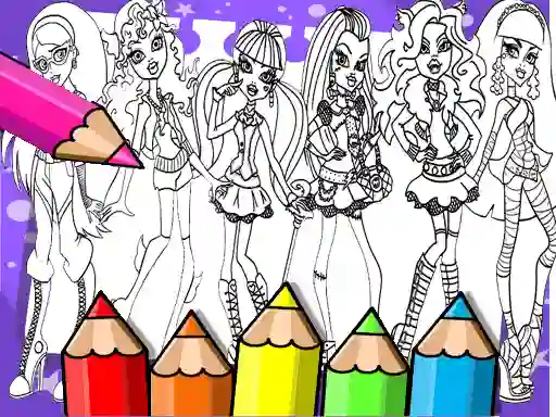 Spel Monster High Coloring Book på nätet