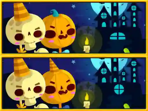 Spel Find Differences Halloween på nätet