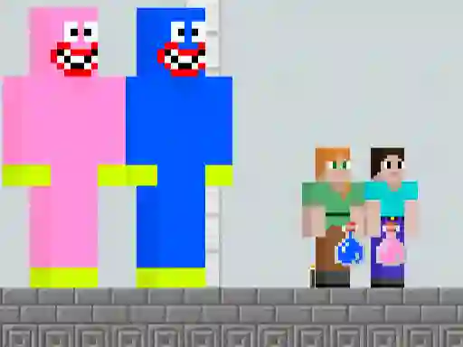 Spel Huggy Kissy vs Steve Alex på nätet