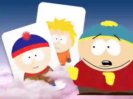 Spel South Park memory card match på nätet