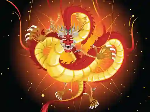 Spel Chinese Dragons Coloring på nätet