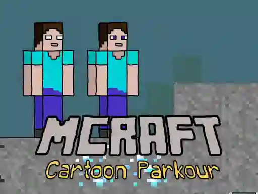 Spel Mcraft Cartoon Parkour på nätet