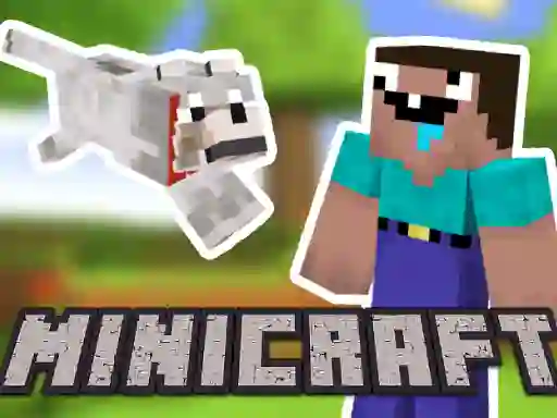 Spel Minicraft: Steve And Wolf Adventure på nätet