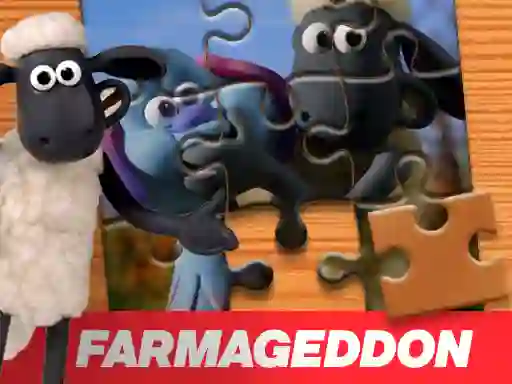 Spel  A Shaun the Sheep Movie Farmageddon Jigsaw Puzzle på nätet