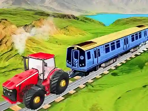 Spel Chain Tractor Train Towing Game 3D på nätet