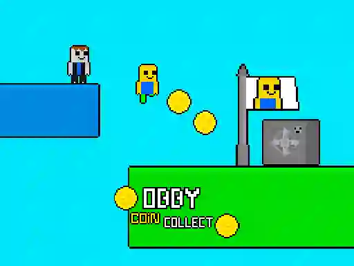 Spel Obby vs Bacon Rainbow Parkour på nätet