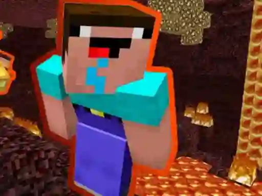 Spel Noob Parkour: Nether på nätet