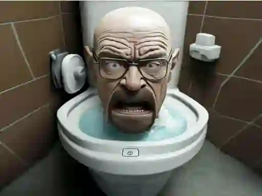 Spel Funny Skibidi Toilet Face på nätet