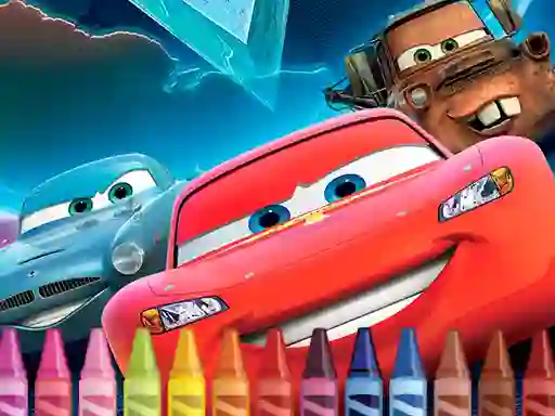 Spel McQueen Coloring på nätet