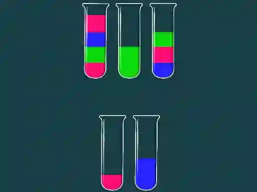 Spel Water Sorting Color in the bottle på nätet