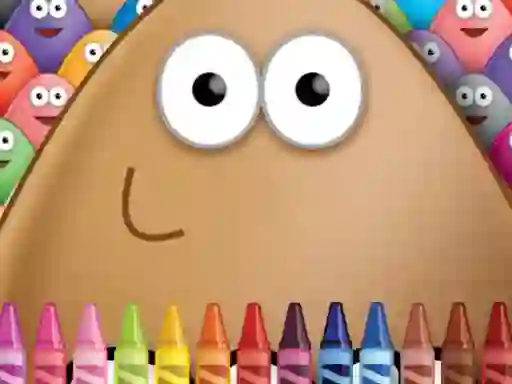 Spel Pou Coloring på nätet