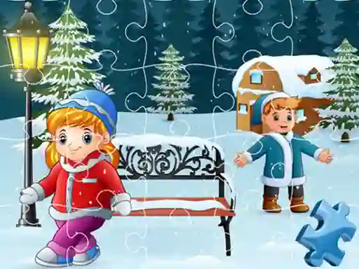 Spel Happy Winter Jigsaw på nätet