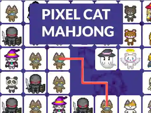 Spel Pixel cat mahjong på nätet