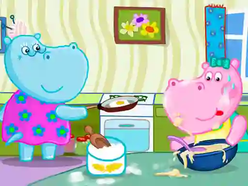Spel Hippo Cooking School på nätet