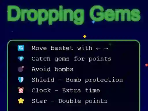 Spel Dropping Gems på nätet