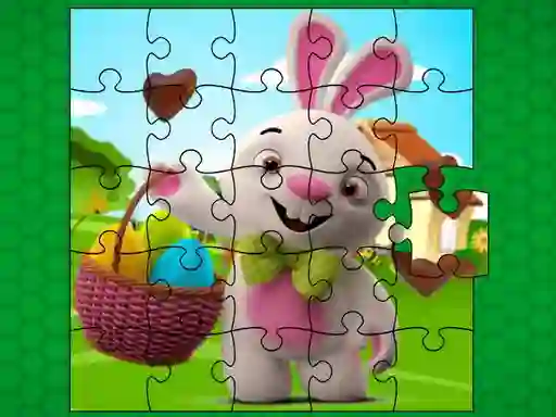 Spel Easter Bunny Eggs Jigsaw på nätet