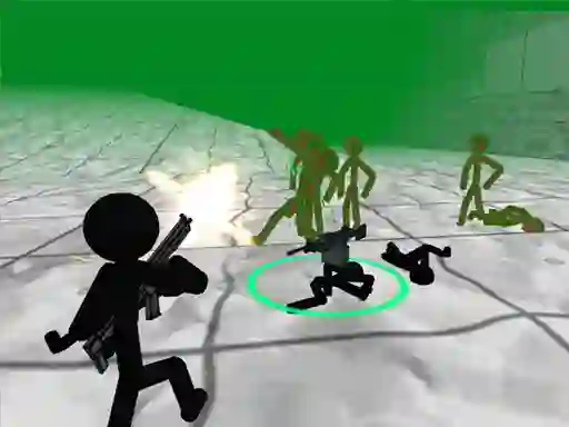 Spel Stickman Killing Zombie 3D på nätet