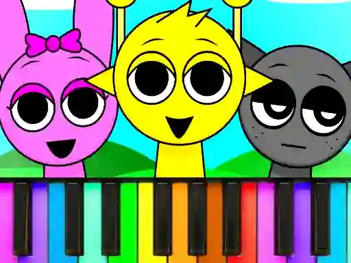 Spel Sprunki Piano Explorer på nätet