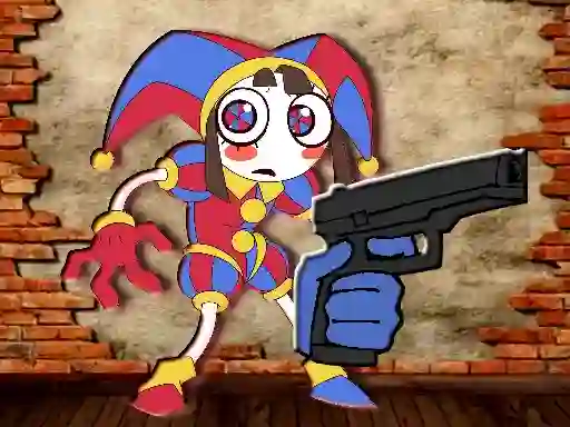 Spel Pomni Maze Shooter på nätet