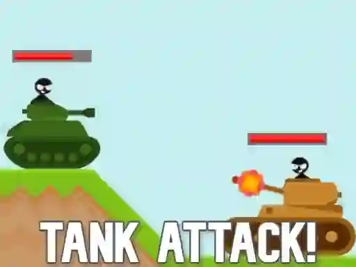 Spel Stickman Tanks på nätet
