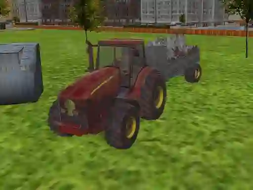 Spel 3D city tractor garbage sim på nätet