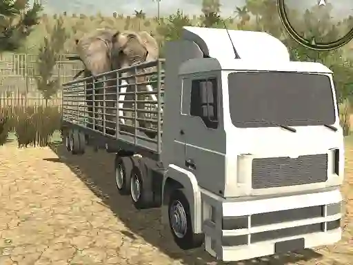 Spel Offroad Truck Animal Transporter på nätet