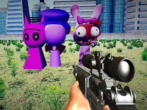Spel Sprunki Sniper Squid Game på nätet