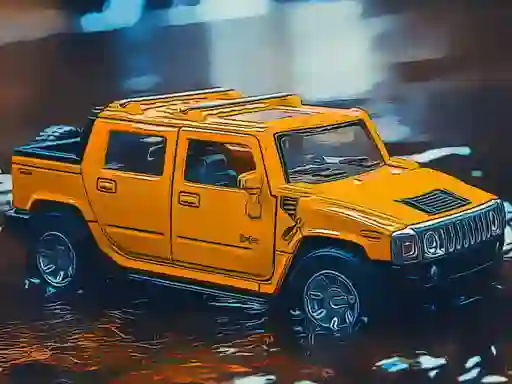 Spel Hummer Jeep Puzzle på nätet