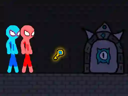 Spel Red and Blue Stickman Rope på nätet