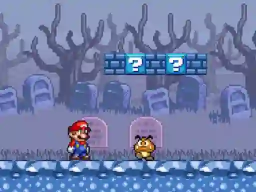 Spel Super Mario Bros Star Scramble 2 Ghost island på nätet