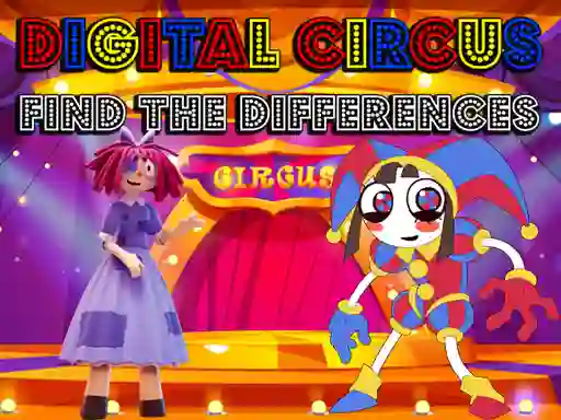Spel Digital Circus Find The Differences på nätet