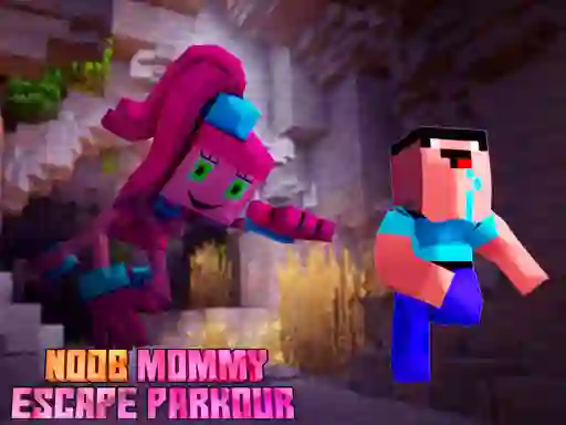 Spel Noob Mommy Escape Parkour på nätet