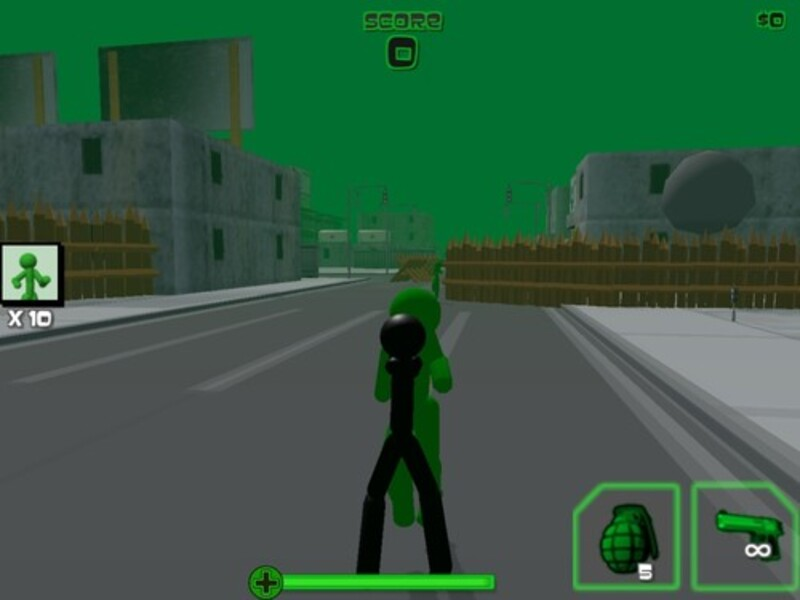 Spel Stickman Zombie Shooting 3D på nätet