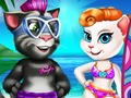 Spel Angela och Tom Beach Vacation  på nätet