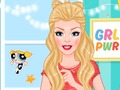 Spel Barbie ser Powerpuff på nätet