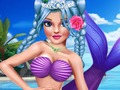Spel Prinsessa sjöjungfru makeupstil på nätet