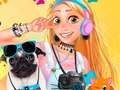 Spel Prinsessor och husdjur fototävling på nätet