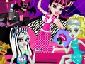 Spel Monster slummer party roliga ansikten på nätet