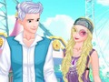 Spel Musikfestival rivaliserande par  på nätet