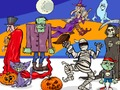 Spel Hitta 5 skillnader Halloween  på nätet