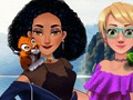 Spel Jasmine och Rapunzel på campingen  på nätet