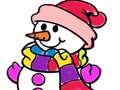 Spel Vinter målarbok  på nätet