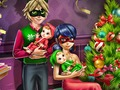 Spel Prickig flicka familj jul  på nätet