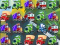 Spel Tecknad lastbilar match 3 på nätet
