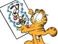 Spel Garfield förbinder prickarna  på nätet
