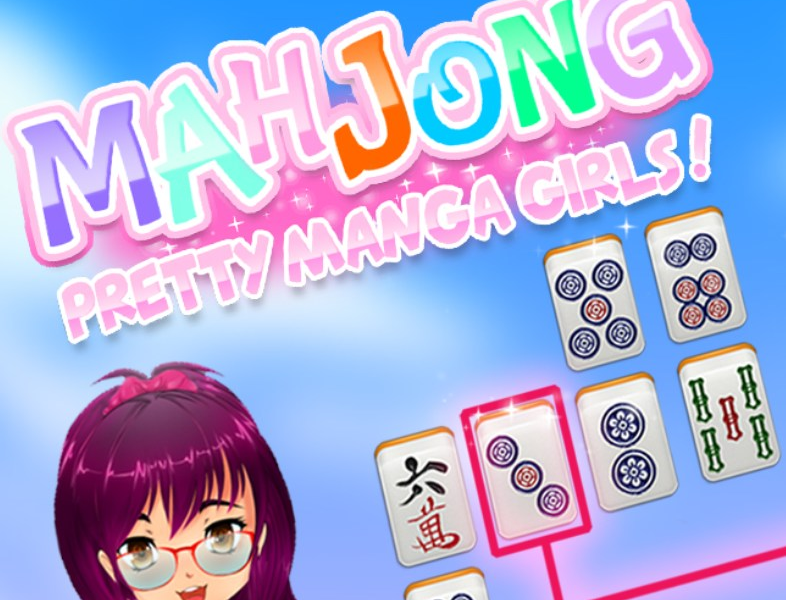 Spel Mahjong vackra manga flickor på nätet