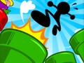 Spel Stickman studsande på nätet